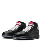NEW Air Jordan 1 Mid SE Men's Size 8.5 Black/Black-White-Wolf Grey HV5177 010
