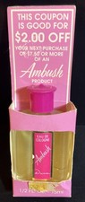 Vintage Ambush Eau de Cologne DANA 1/2 fl oz 15ml Miniature Bottle FULL NEW OS