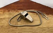 Brass HWC Whistle with Snake Chain