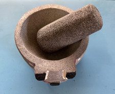 Molcajete Authentic Mexican Mortar &Pestle Guacamole Salsa Maker Pig