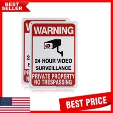 Private Property No Trespassing Sign - 10 x 7 in Rust-Free Aluminum for Security