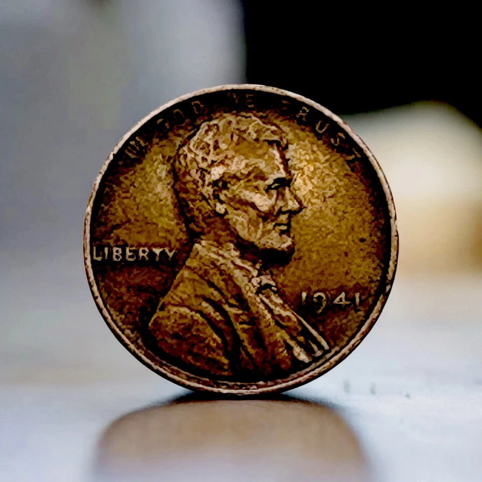 Super Rare One of a Kind!! 1941 Lincoln Wheat 1C Missing Letters! Free Shipping! - Image 2 of 3