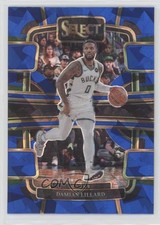 2023-24 Panini Select Concourse Blue Cracked Ice Prizm Damian Lillard #63 u0u