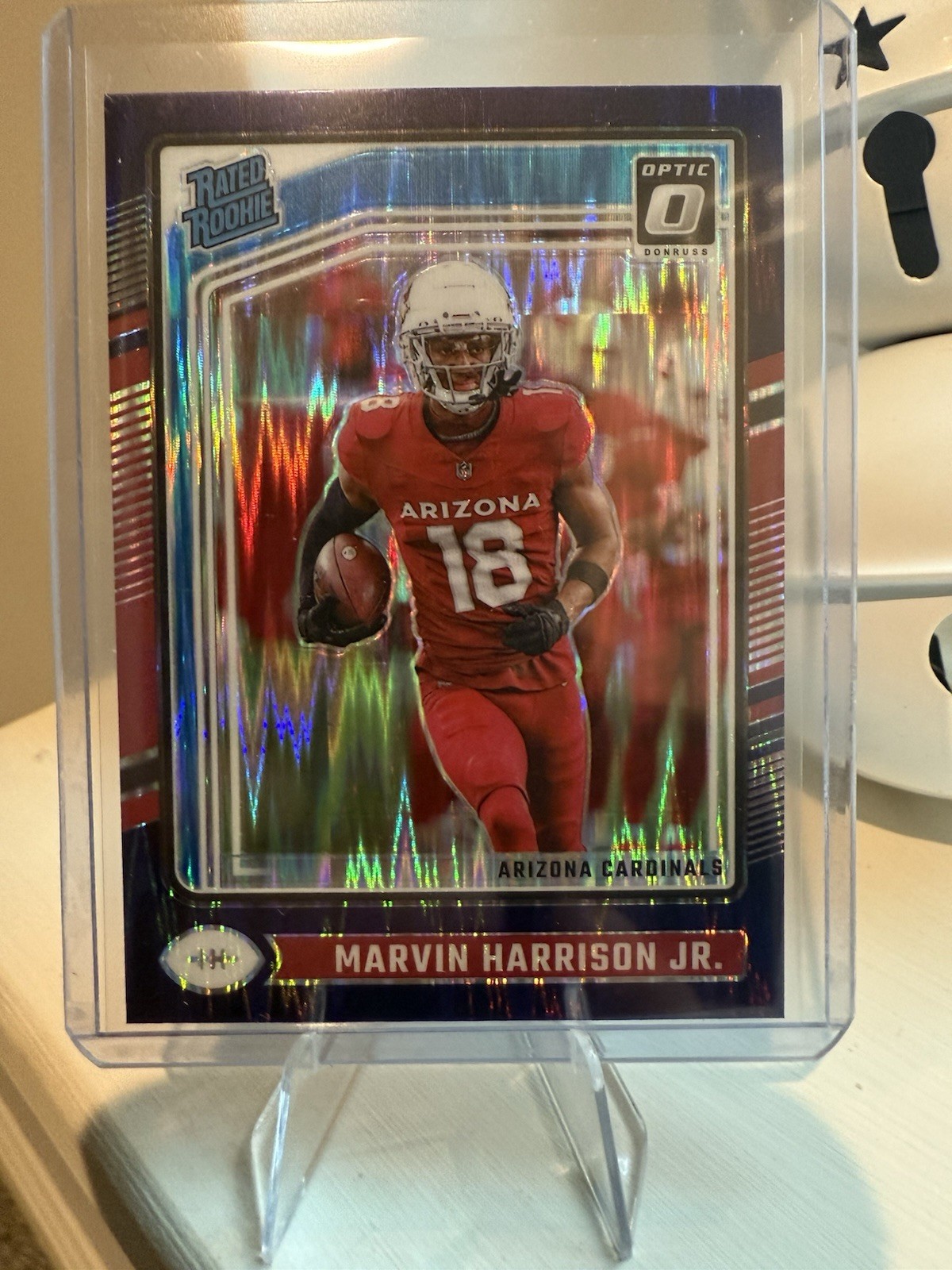 2024 Panini Donruss Optic - Rated Rookie Marvin Harrison Jr. #276 Blue Hyper