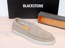 BLACKSTONE Leder Slipper Loafer Wildleder Bootsschuh ENZO DG370 Earth - Neu!