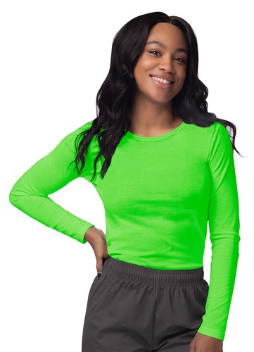 Sivvan 2 Pack Women’s Comfort Long Sleeve T-Shirt / Underscrub Tee Mixed Colors - Picture 108 of 147