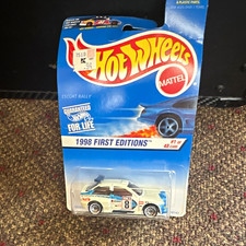 Hot Wheels 1998 First Editions Ford Escort Rally 1:64 Diecast White Unopened