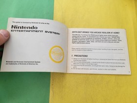 Breakthru Break Thru - Nintendo NES - Instruction Manual Booklet Only
