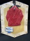 Vintage Mattel Barbie Doll BOYFRIEND KEN Sweater RED in Package