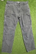 Carhartt Double Knee Pants Relaxed Fit Faded Grey Carpenter 102802-029 Sz 36x32