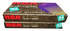 RCA Stereo Hi-Fi Blank Audio Cassette Tapes 90 Minute Lot of 2 - SEALED
