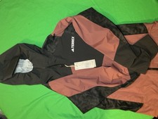  280 adidas TERREX Xperior Hybrid Hiking RAIN.RDY Women Jacket Red IX1576