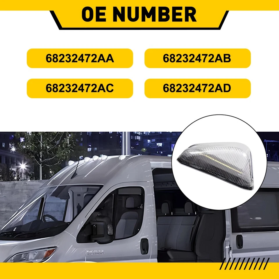 For 2014-2023 Dodge RAM Promaster 1500 2500 3500 LED Cab Roof Top Marker Light - Image 4 of 4