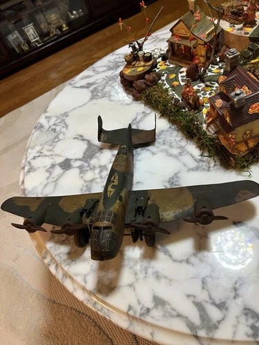Vintage Marx Tin Bomber Airplane Wind Up . 1930  ? Nice Condition For It’s Age