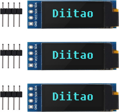 3Pcs 0.91'' LCD Display Modules 0.91Inch IIC I2C OLED Display I2C OLED Screen Dr