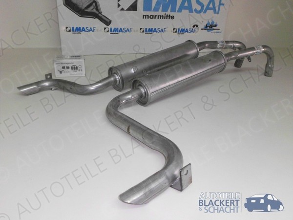 Imasaf Auspuff Endtopfset für Lancia Flaminia Coupe Pininfarina 2.5 59-67|Mittig-image