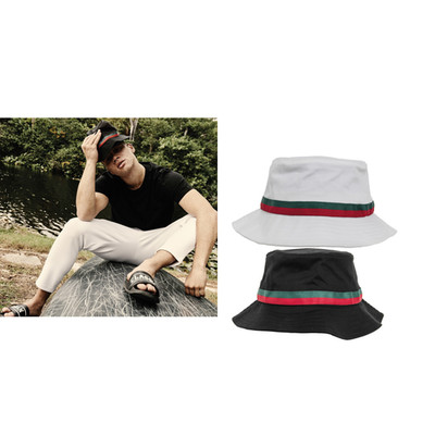Flexfit by Yupoong Stripe Bucket Hat 5003S - Cool Summer Festival Sun Cap
