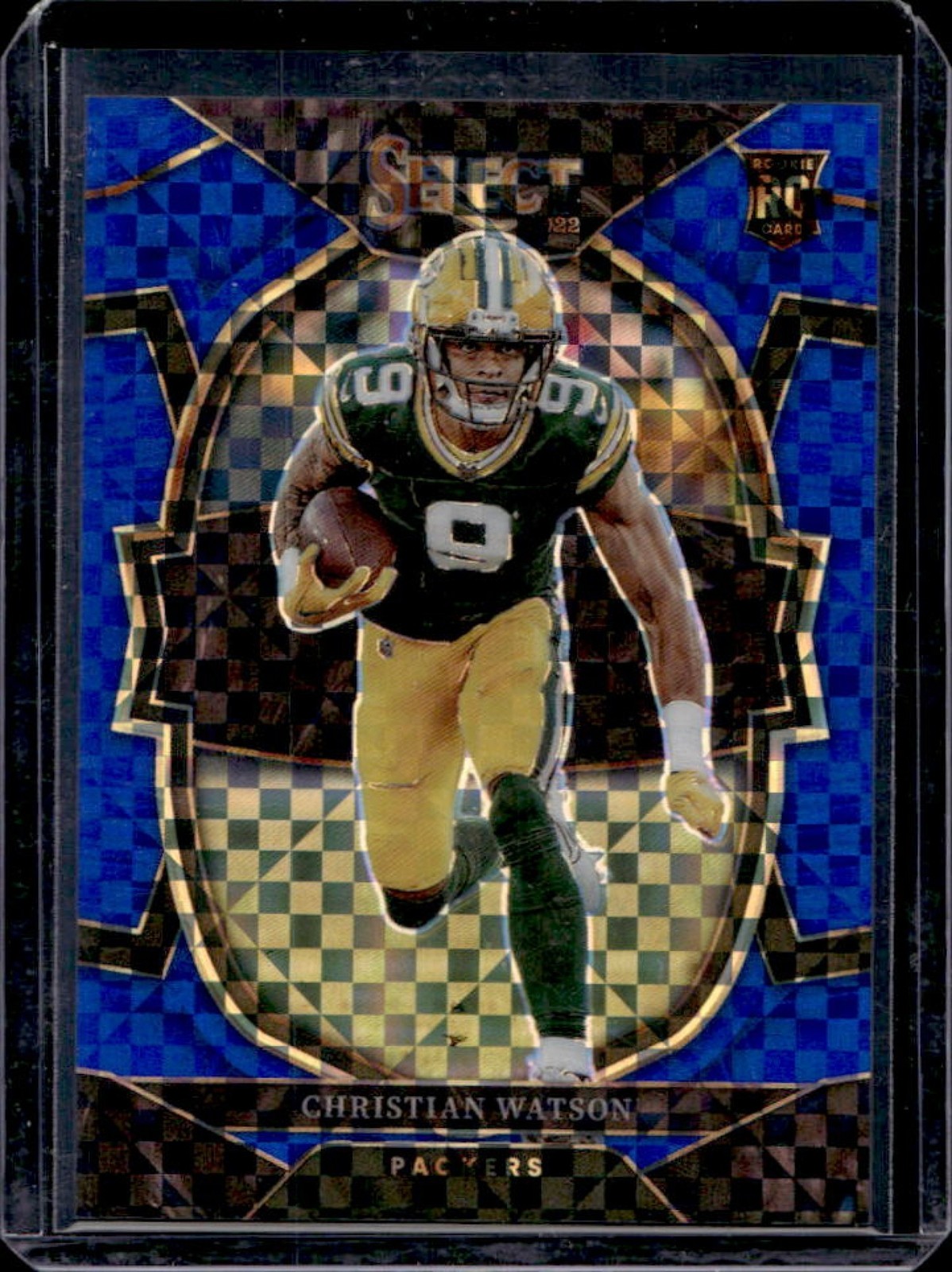 2022 Select Christian Watson RC Blue Prizm Concourse #75/199 Packers