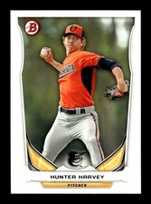 HUNTER HARVEY ⚾ 2014 Bowman Draft #TP-27 Baltimore Orioles