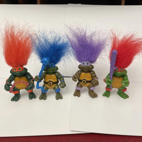 Vintage TMNT 1993 Teenage Mutant Ninja Turtles TMNT  TROLLS - Set Of 4