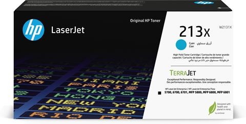Toner cyan HP 213X grande capacité authentique pour imprimante LaserJet