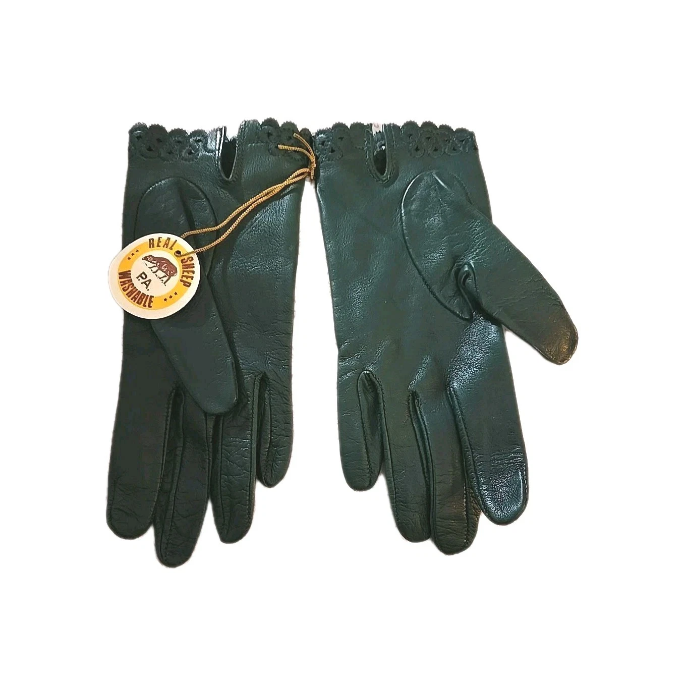VTG Women Real Sheep Leather Gloves Size Small Green Dress Winter New
Opens in a new window or tab