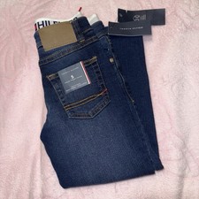 Tommy Hilfiger Boys Alister Regular Fit Stretch Denim Jeans Size 5 Blue Dark