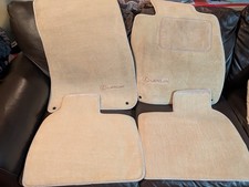 OEM 1990 Lexus LS400 Floor Mat     Set Front Rear Beige    Very Nice Condition