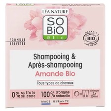 *LOT DE * shampooing & aprés shampooing solide Amande So bio 65g