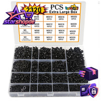 Schrauben Set 2320Pcs M2 M3 M4 M5 Schwarz Linsenkopf Mit Muttern