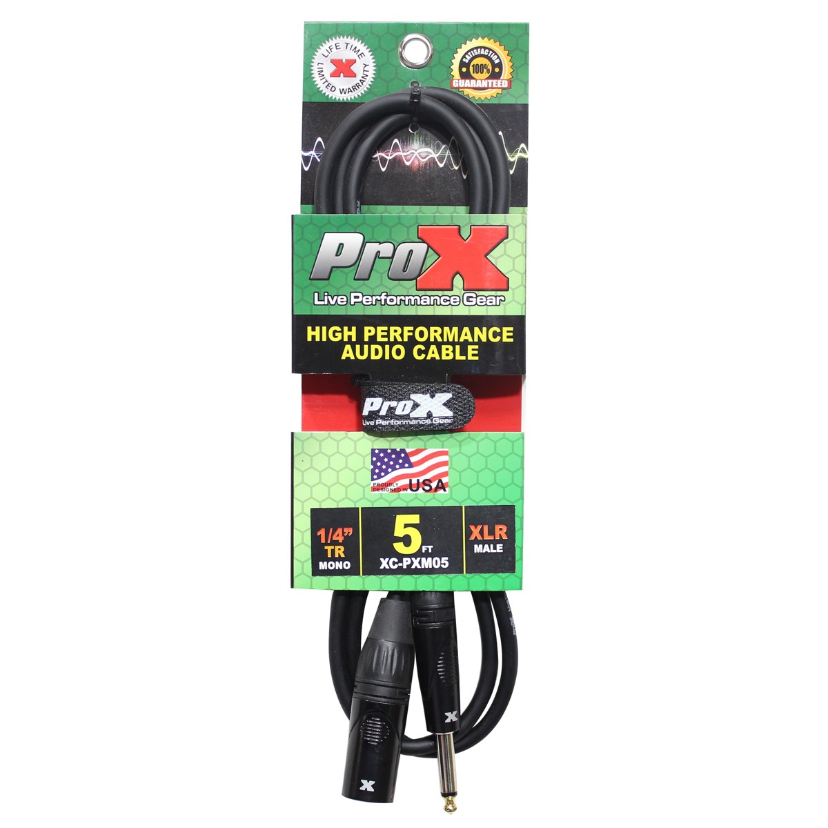 Несимметричный высокопроизводительный аудиокабель ProX XC-PXM05 5 14 TS-M - XLR-M 10390₽