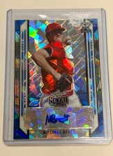 2021 Leaf Metal Draft Mitchell Bratt Auto /15! (RC) #BA-MB2