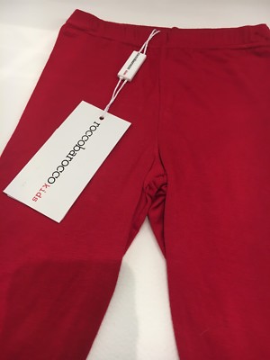 NEW Roccobarocco Kids Jean Pant Trouser Legging DG Gap Girl Red Italy 12m 1A
