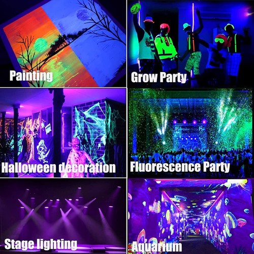 180W Akku UV Schwarzlicht Par Bühnenlicht 36LED DMX Wiederaufladbar Scheinwerfer - Bild 18 von 23