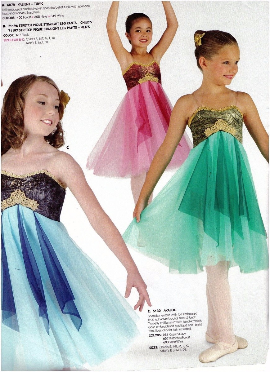 リクエスト ④ Gold Gilded Ballet Dance lyrical costume 2 Layer chiffon Skirting