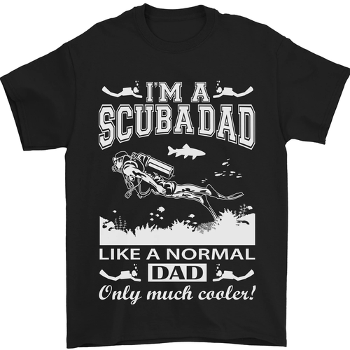 Im a Scuba Diving Dad Vatertag Taucher Herren T-Shirt 100% Baumwolle - Bild 15 von 102