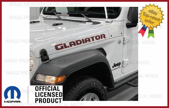 (2x) Calcomanías de vinilo adhesivas gráficas para capó Jeep Gladiator JT 2019-2025 FJ3G0 Foto 2 de 3