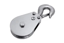 PULL-PRO SWIVEL HOOK BLOCK HILOAD, 3/8" W, 6.0", BB, 316 SS