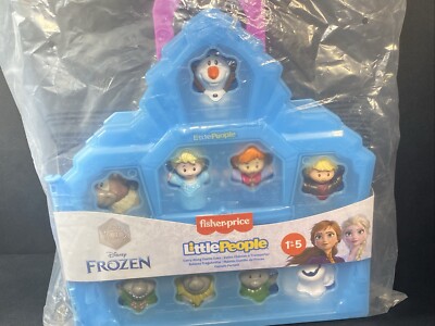 Disney Frozen Fisher-Price Little People  Carry Along Castle Case With 9 Figures