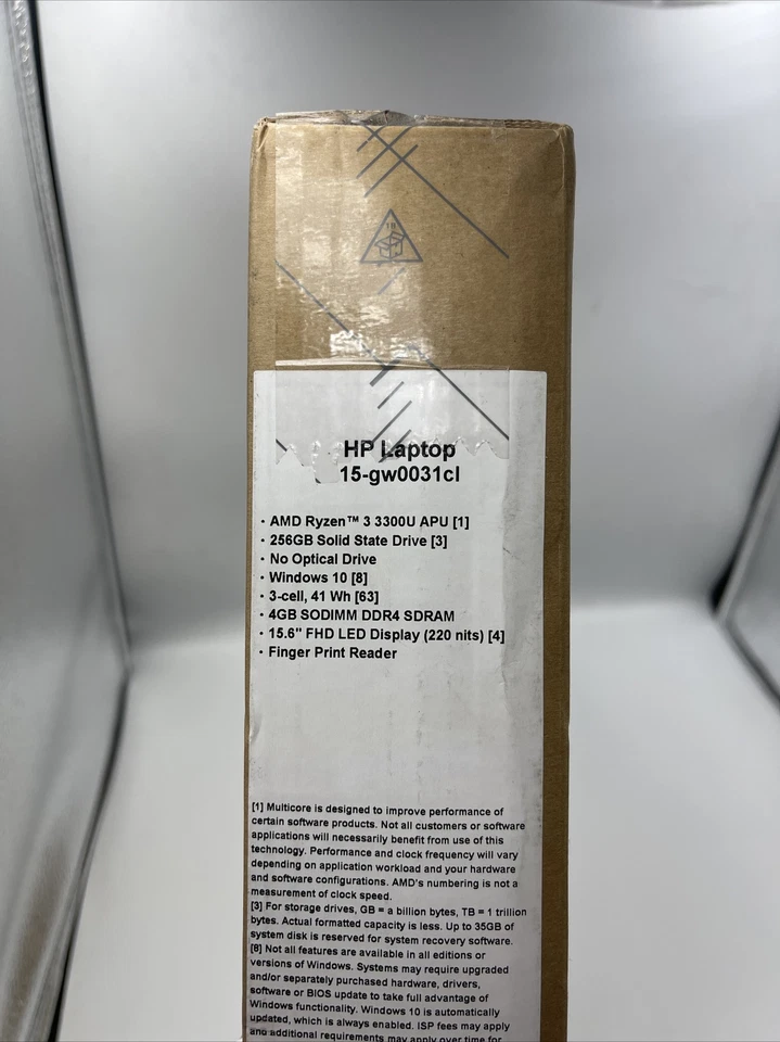 HP Laptop 15-gw0031cl 15.6" 256GB SSD 4GB Memory AMD Ryzen 3 3300U - Image 3 of 3