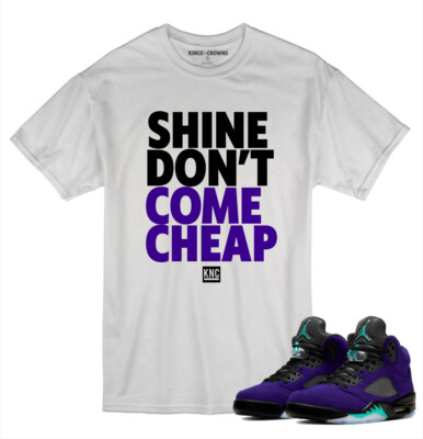 Tee to match Air Jordan Retro 5 Alternate Grape Sneakers | eBay