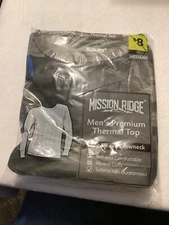 Mission Ridge Men's Premium Thermal Top Long Sleeve Crewneck - CAMO - Medium