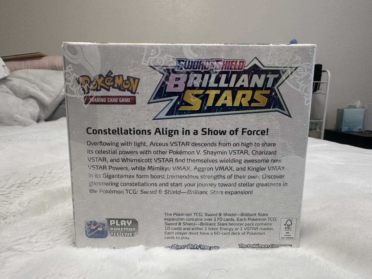 Pokemon TCG: Sword & Shield Brilliant Stars 36 Count Booster Box