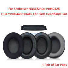 Replacement Sponge Ear Pads for Sennheiser HD418 HD419 HD428 HD448 HD449 Headset