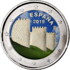 [#1501129] Spain, 2 Euro, Colourized, 2019, Bi-Metallic, MS, KM:, New