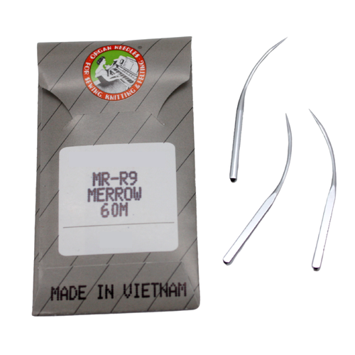 10 Organ MERROW MRR9 Curved Needles for Industrial Overlock Sewing