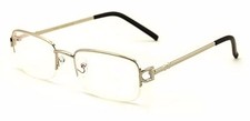 Men women rectangular slim half rimless reading glasses with AR Anti-Reflective