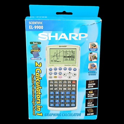 Taschenrechner GTR Sharp EL-9900  Schule Studium Mathematik Oberstufe