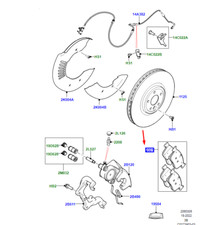 Bremsbeläge für LR Range Rover Velar L560 Satz vorne 614123460 Originalteil