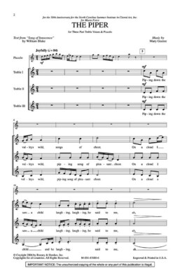 The Piper 3-Part Treble Mary Goetze